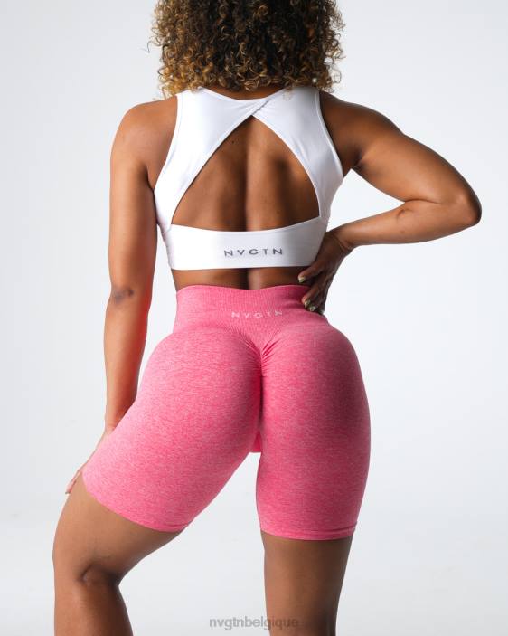 0LFV405 corail aptitude NVGTN femmes short froissé sans coutures
