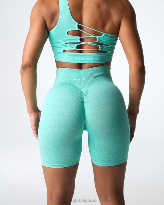 0LFV406 menthe aptitude NVGTN femmes short froissé sans coutures