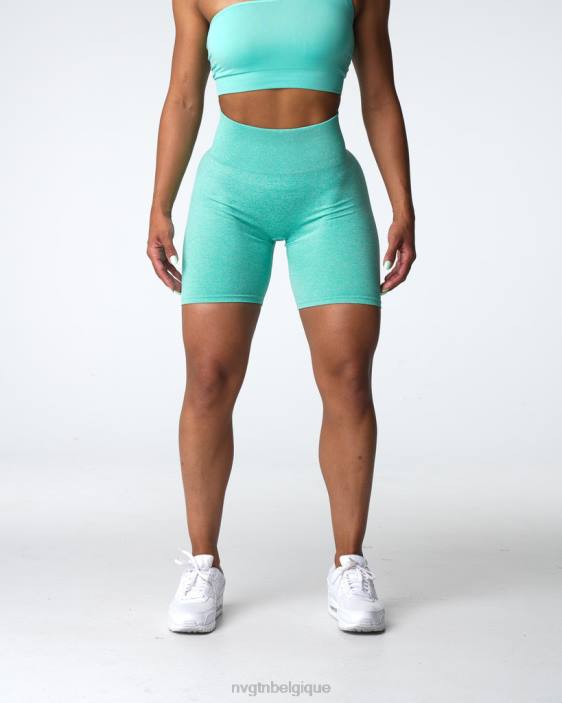 0LFV406 menthe aptitude NVGTN femmes short froissé sans coutures