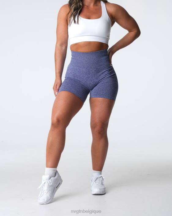 0LFV408 royale aptitude NVGTN femmes short froissé sans coutures