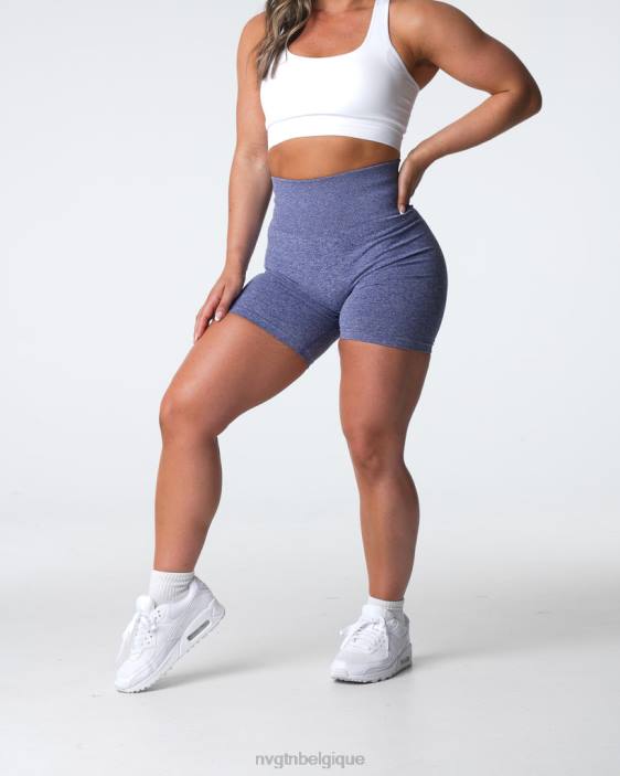0LFV408 royale aptitude NVGTN femmes short froissé sans coutures