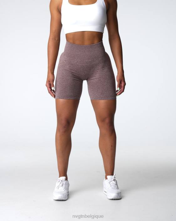 0LFV411 cacao aptitude NVGTN femmes short froissé sans coutures