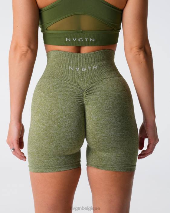 0LFV416 prairie aptitude NVGTN femmes short froissé sans coutures