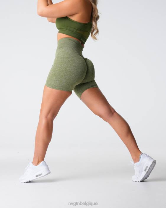 0LFV416 prairie aptitude NVGTN femmes short froissé sans coutures