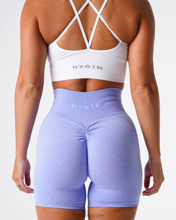 0LFV422 pervenche aptitude NVGTN femmes short froissé sans coutures