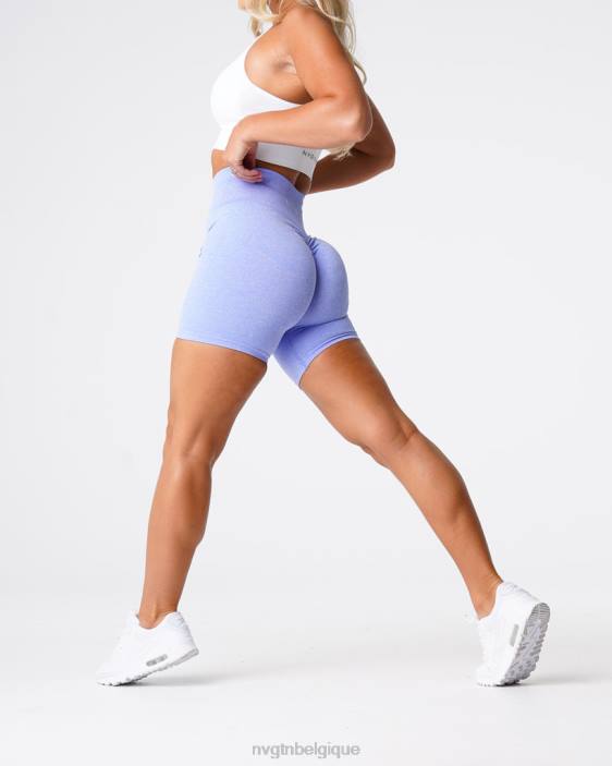 0LFV422 pervenche aptitude NVGTN femmes short froissé sans coutures