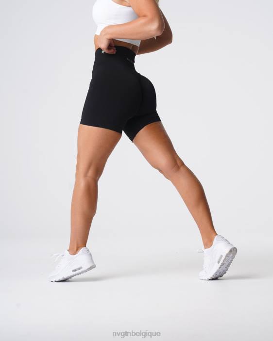 0LFV429 noir aptitude NVGTN femmes short uni sans couture
