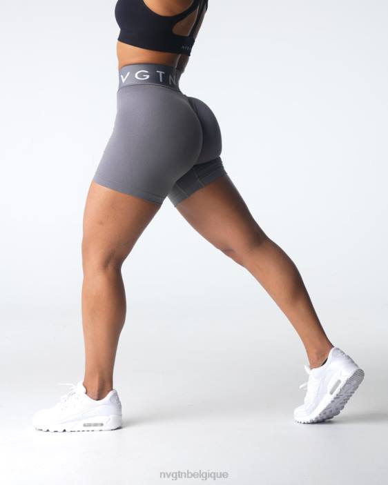 0LFV431 charbon aptitude NVGTN femmes short de sport sans couture