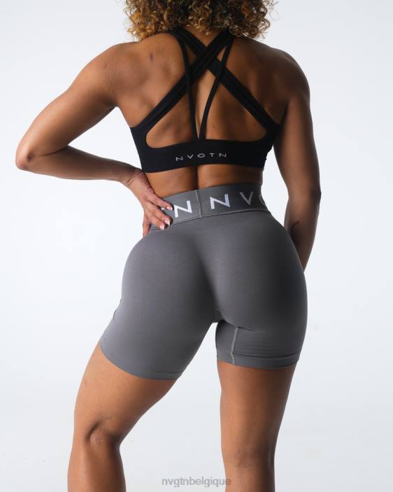 0LFV431 charbon aptitude NVGTN femmes short de sport sans couture