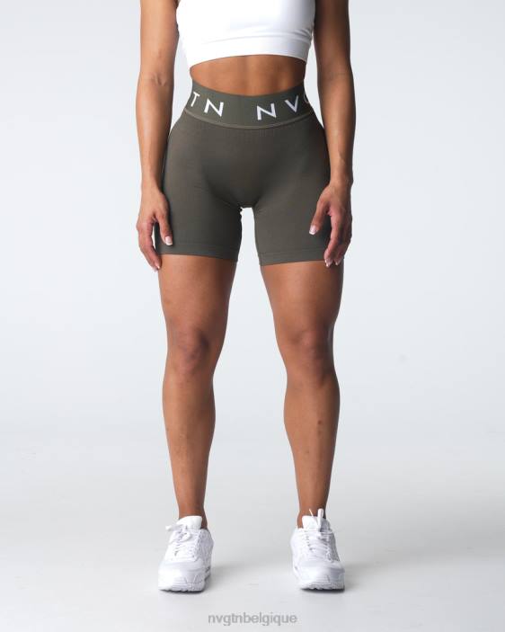0LFV432 olive aptitude NVGTN femmes short de sport sans couture