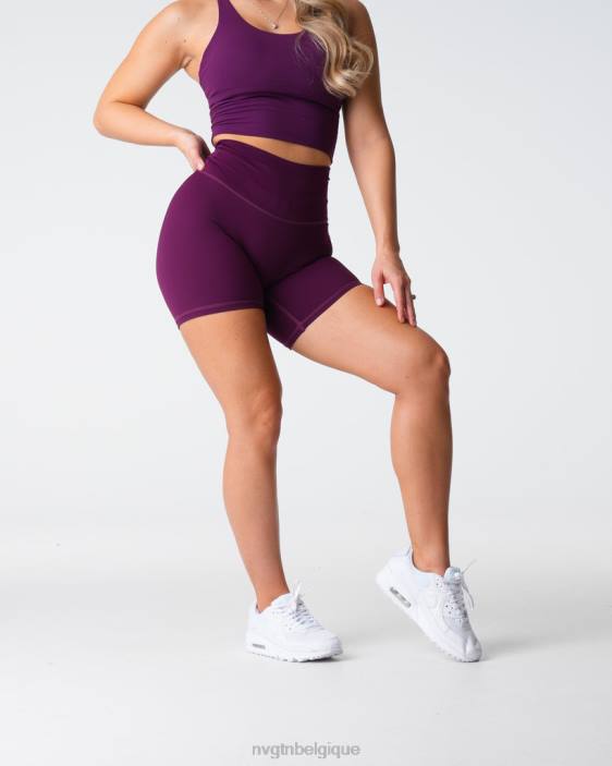 0LFV436 prune aptitude NVGTN femmes short emblématique 2.0