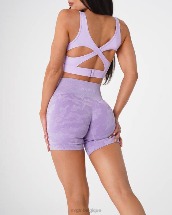 0LFV446 lilas aptitude NVGTN femmes short camouflage sans coutures