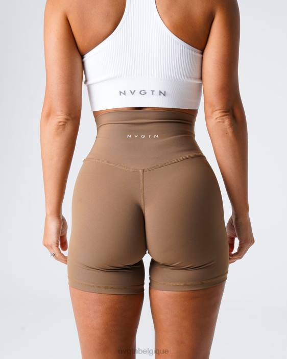 0LFV456 moka aptitude NVGTN femmes short emblématique 2.0