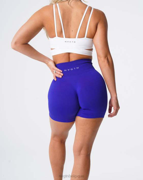 0LFV459 cobalt aptitude NVGTN femmes short uni sans couture
