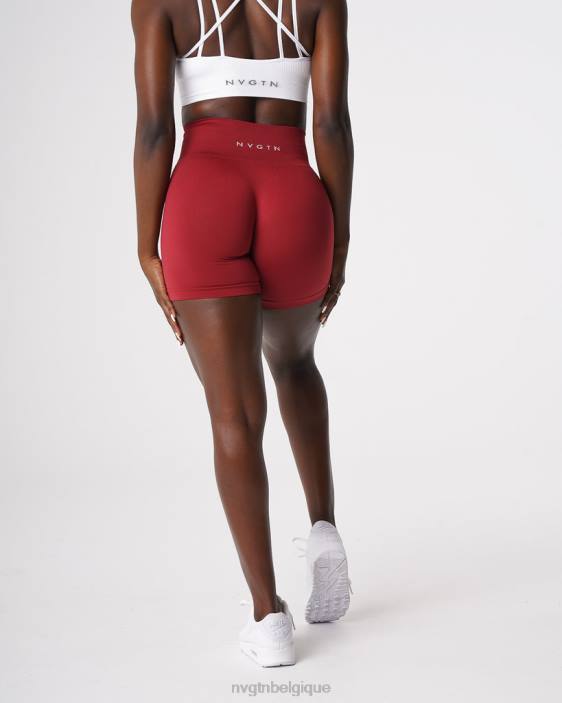 0LFV460 carmin aptitude NVGTN femmes short uni sans couture