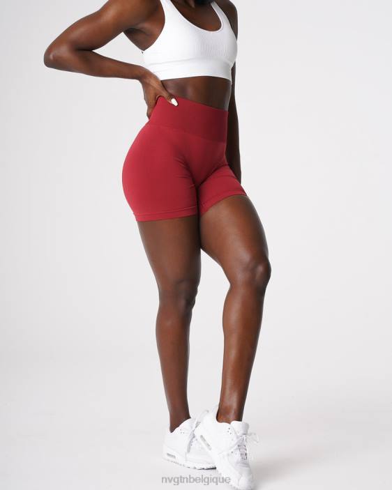 0LFV460 carmin aptitude NVGTN femmes short uni sans couture
