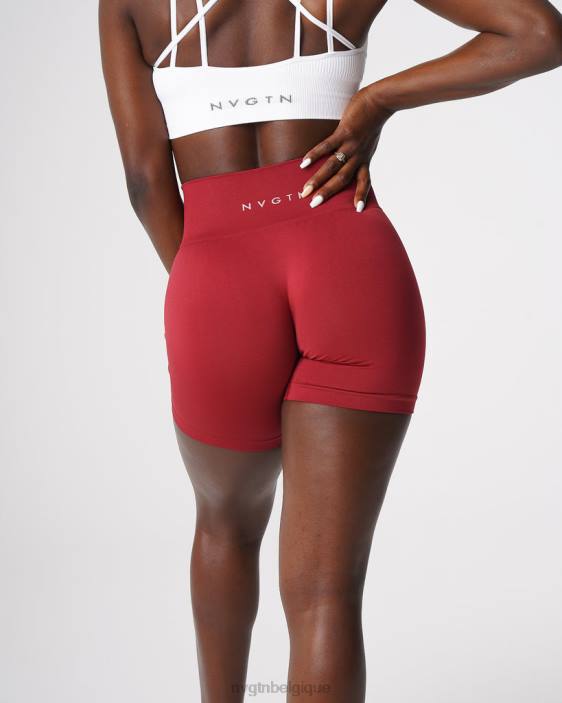 0LFV460 carmin aptitude NVGTN femmes short uni sans couture