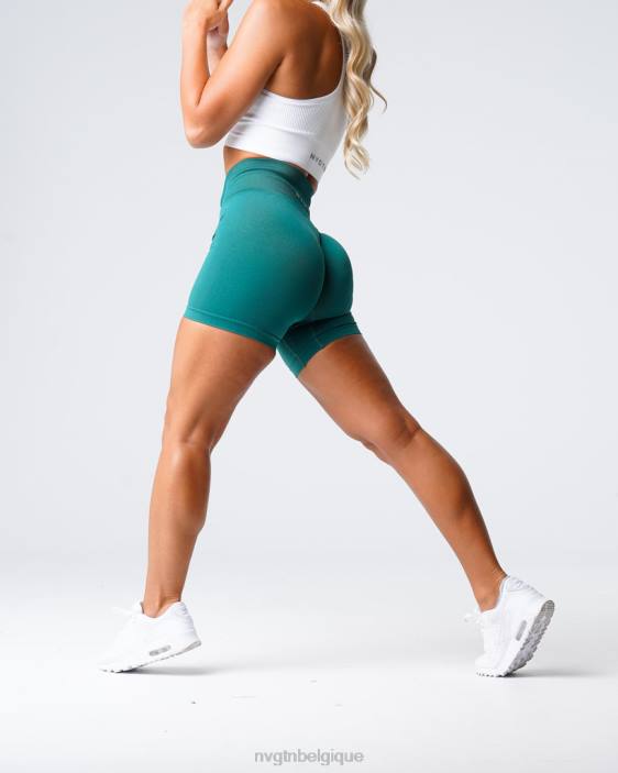 0LFV461 émeraude aptitude NVGTN femmes short uni sans couture