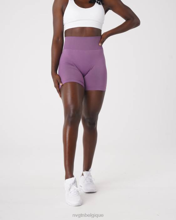 0LFV463 orchidée aptitude NVGTN femmes short uni sans couture