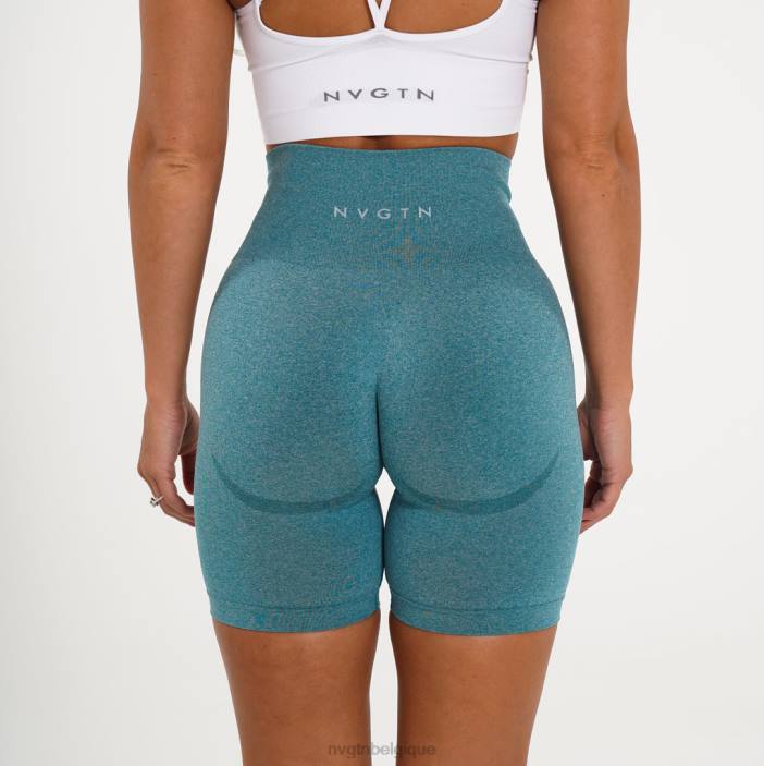 0LFV482 sarcelle aptitude NVGTN femmes short de motard