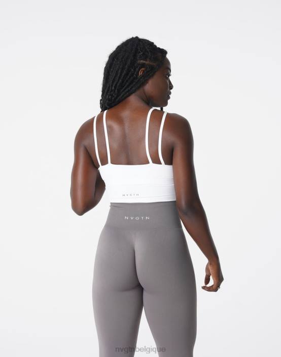 0LFV106 blanc aptitude NVGTN femmes haut de soutien-gorge Poise