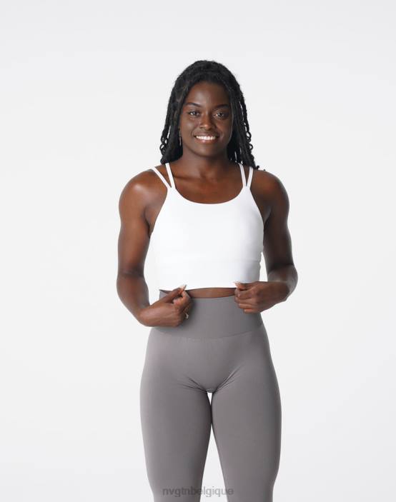 0LFV106 blanc aptitude NVGTN femmes haut de soutien-gorge Poise