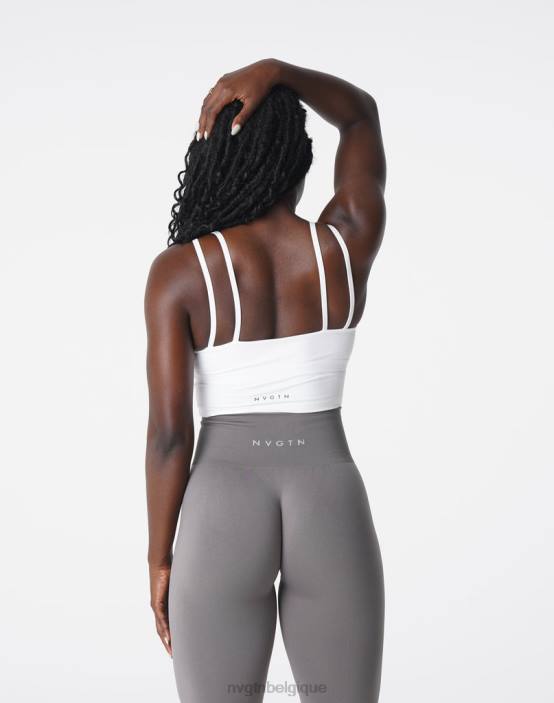 0LFV106 blanc aptitude NVGTN femmes haut de soutien-gorge Poise