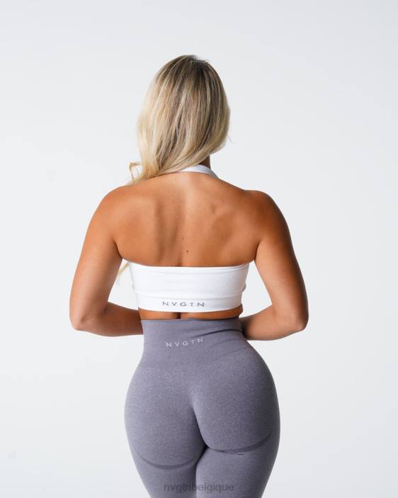 0LFV115 blanc aptitude NVGTN femmes soutien-gorge dos nu côtelé sans couture Limitless