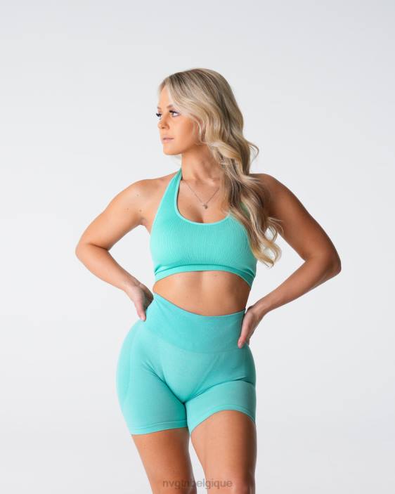 0LFV117 menthe aptitude NVGTN femmes soutien-gorge dos nu côtelé sans couture Limitless