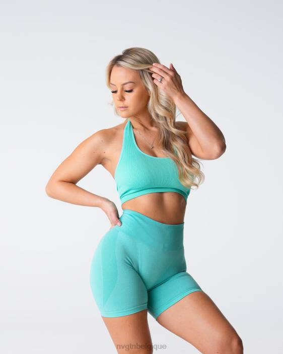 0LFV117 menthe aptitude NVGTN femmes soutien-gorge dos nu côtelé sans couture Limitless