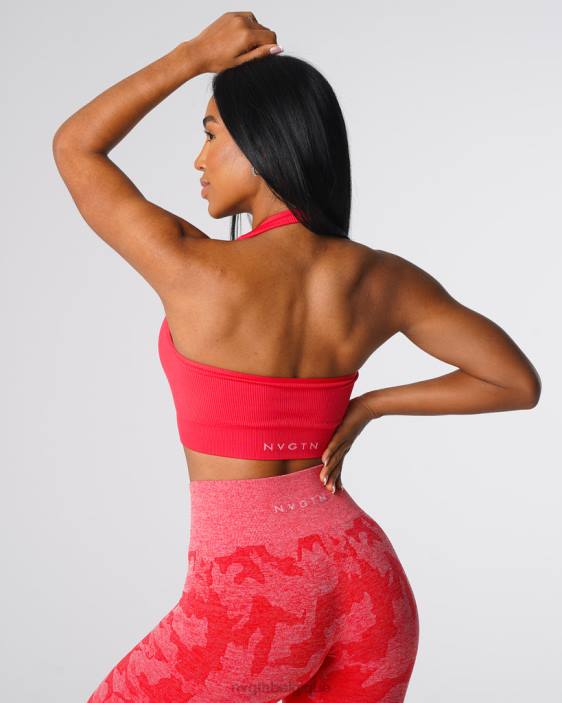 0LFV137 pomme de bonbon aptitude NVGTN femmes soutien-gorge dos nu côtelé sans couture Limitless