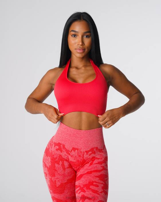 0LFV137 pomme de bonbon aptitude NVGTN femmes soutien-gorge dos nu côtelé sans couture Limitless