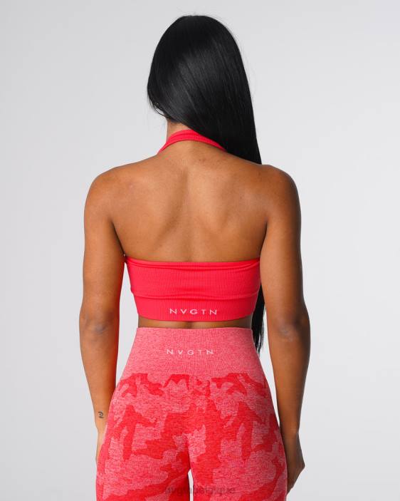 0LFV137 pomme de bonbon aptitude NVGTN femmes soutien-gorge dos nu côtelé sans couture Limitless
