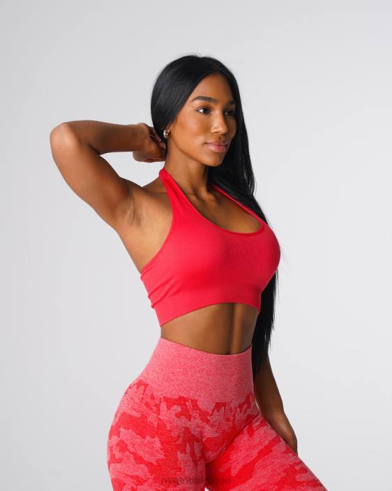 0LFV137 pomme de bonbon aptitude NVGTN femmes soutien-gorge dos nu côtelé sans couture Limitless