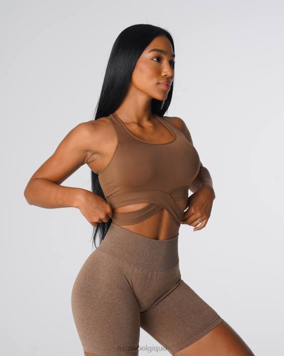 0LFV139 moka aptitude NVGTN femmes haut de soutien-gorge sculptant sans couture