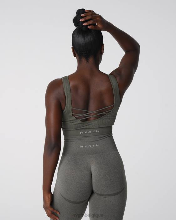 0LFV142 vert kaki aptitude NVGTN femmes Desire - Soutien-gorge côtelé sans couture