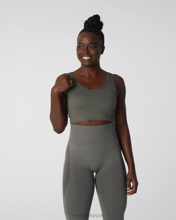 0LFV142 vert kaki aptitude NVGTN femmes Desire - Soutien-gorge côtelé sans couture