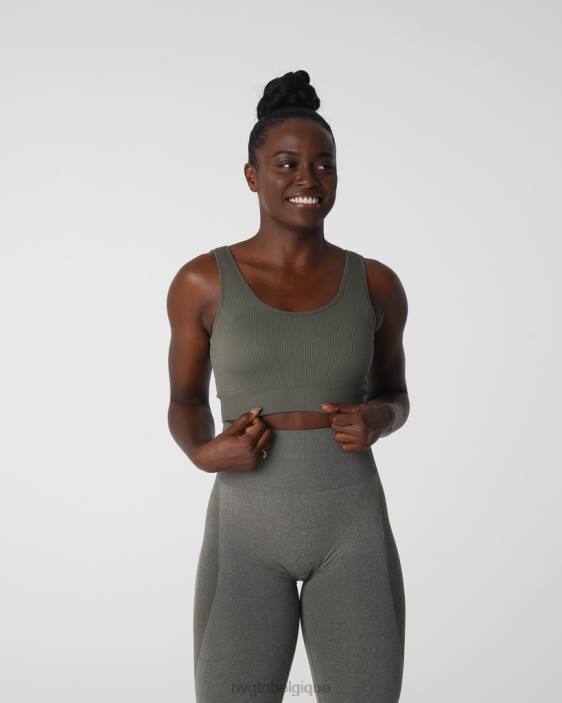 0LFV142 vert kaki aptitude NVGTN femmes Desire - Soutien-gorge côtelé sans couture