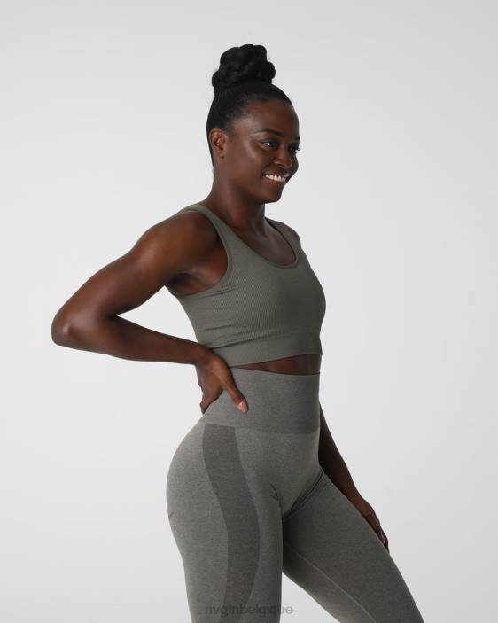 0LFV142 vert kaki aptitude NVGTN femmes Desire - Soutien-gorge côtelé sans couture