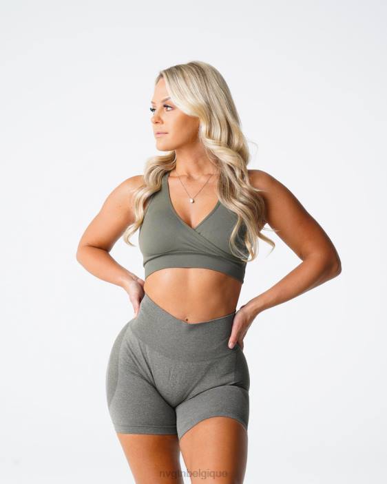 0LFV143 vert kaki aptitude NVGTN femmes soutien-gorge sans couture poursuite