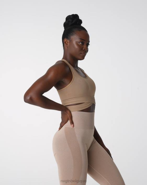 0LFV145 beige aptitude NVGTN femmes haut de soutien-gorge sculptant sans couture