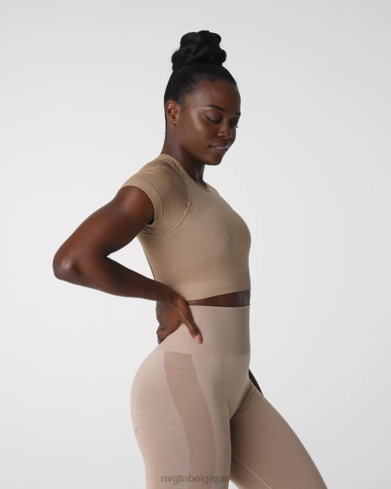 0LFV149 beige aptitude NVGTN femmes haut de soutien-gorge sans couture vortex