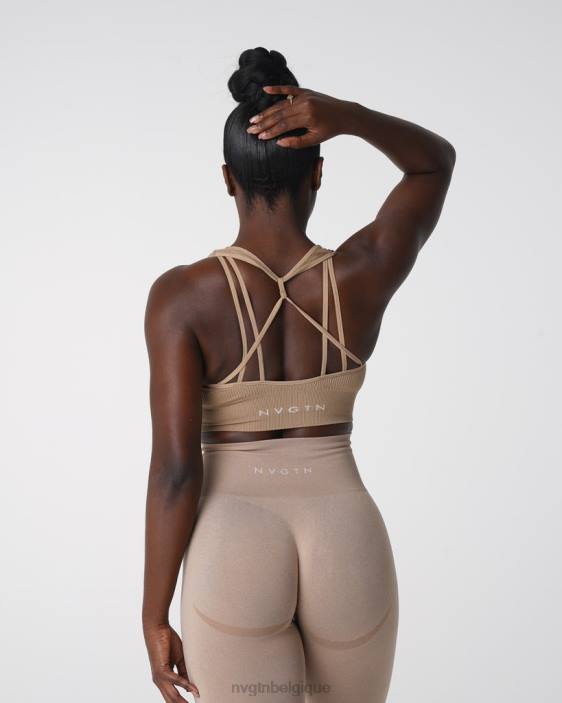 0LFV160 beige aptitude NVGTN femmes soutien-gorge côtelé sans couture galaxie
