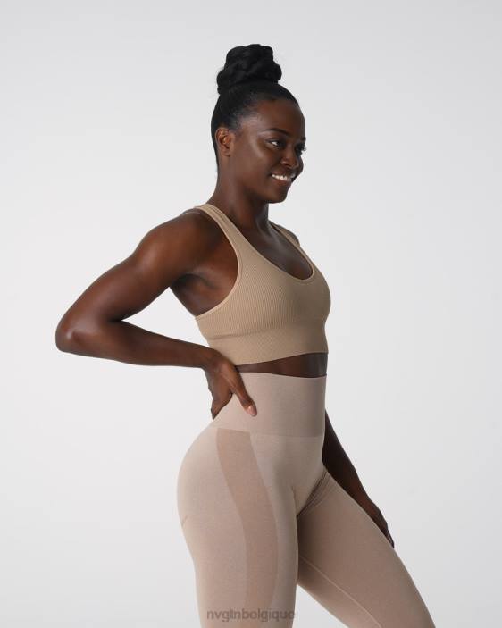 0LFV160 beige aptitude NVGTN femmes soutien-gorge côtelé sans couture galaxie