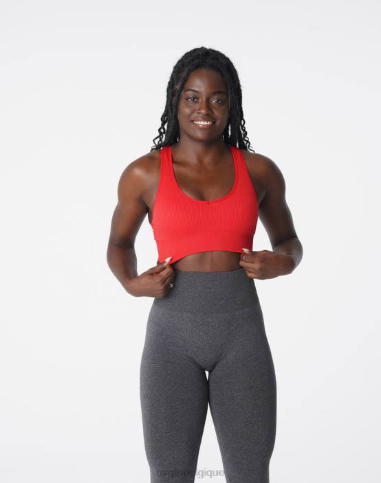 0LFV167 écarlate aptitude NVGTN femmes soutien-gorge côtelé sans couture galaxie
