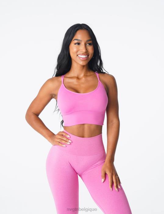 0LFV168 bubble gum rose aptitude NVGTN femmes soutien-gorge sans couture fleuri
