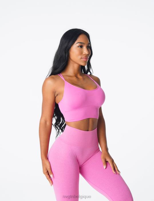 0LFV168 bubble gum rose aptitude NVGTN femmes soutien-gorge sans couture fleuri