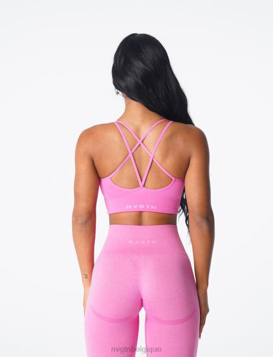 0LFV168 bubble gum rose aptitude NVGTN femmes soutien-gorge sans couture fleuri