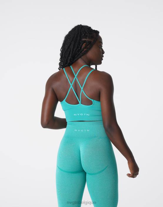 0LFV169 turquoise aptitude NVGTN femmes soutien-gorge sans couture fleuri