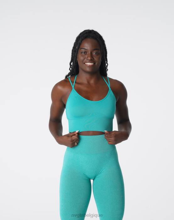 0LFV169 turquoise aptitude NVGTN femmes soutien-gorge sans couture fleuri